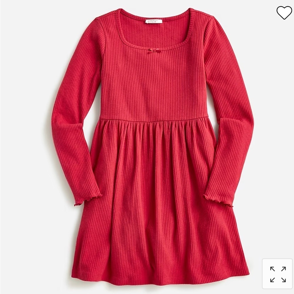 J.Crew Crewcuts Girls' ribbed squareneck dress size 12